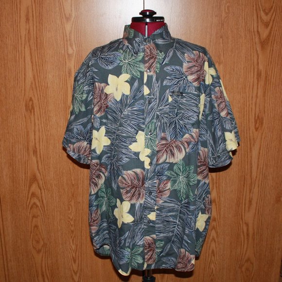 Chaps Ralph Lauren Hawaiian Button Shirt - Picture 1 of 9